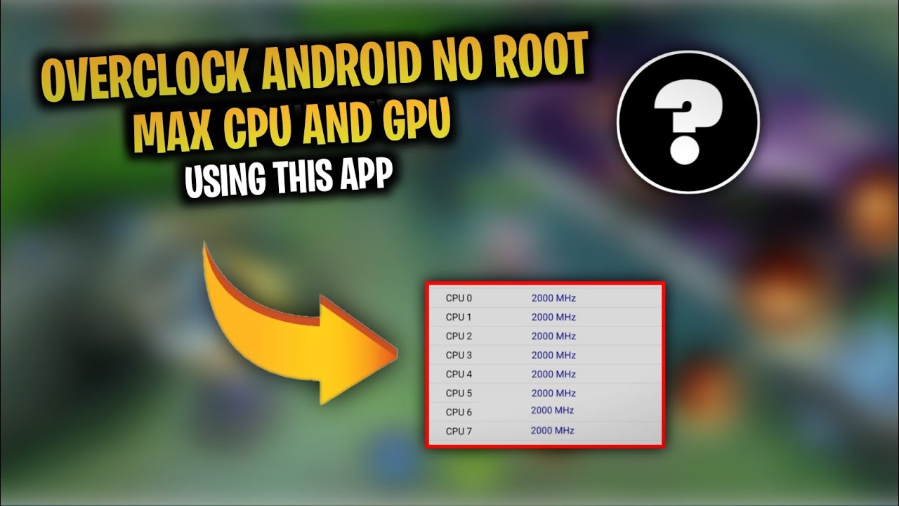Overlock Android NO ROOT | Overclock  CPU And GPU | Using this App