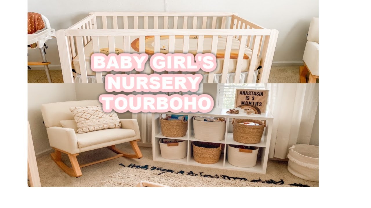 BOHO BABY GIRL NURSERY TOUR 2020 | BOHO NEUTRAL INSPIRATION - YouTube