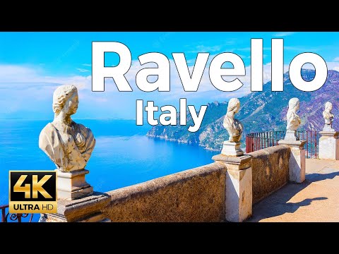 Ravello, Italy Walking Tour (4k Ultra HD 60fps) – With Captions