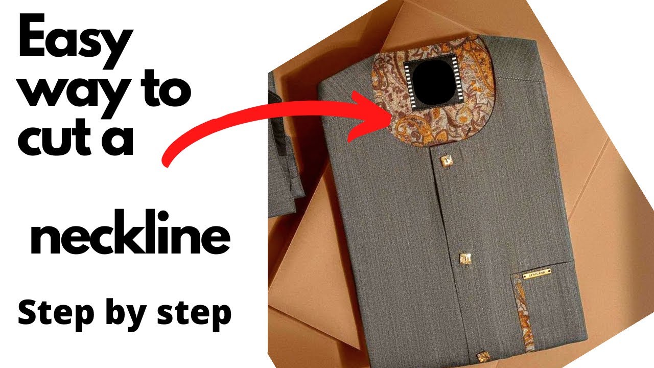 Easy way to cut a senator neckline YouTube