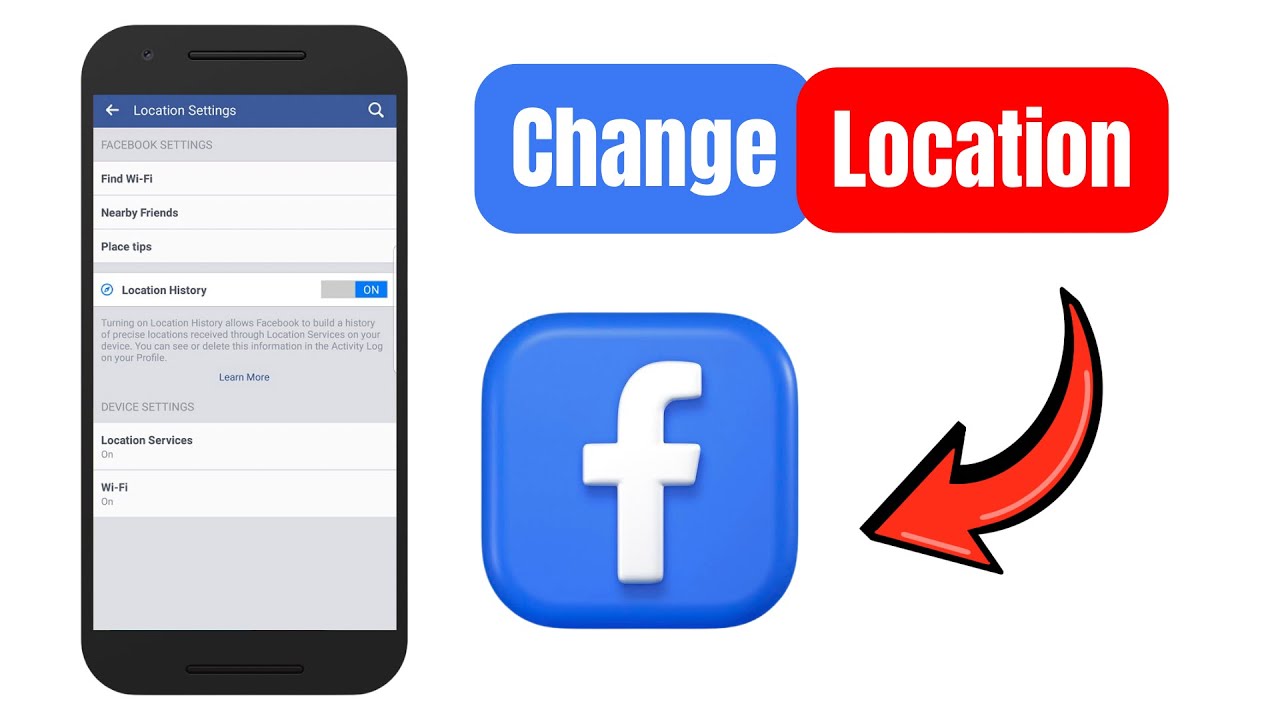 How To Change Facebook Location Setting - YouTube