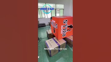 960x960mm P2.5 LED Cube #hscled #hscleddisplay #leddisplaysupplier #ledscreenfactory #ledvideowall