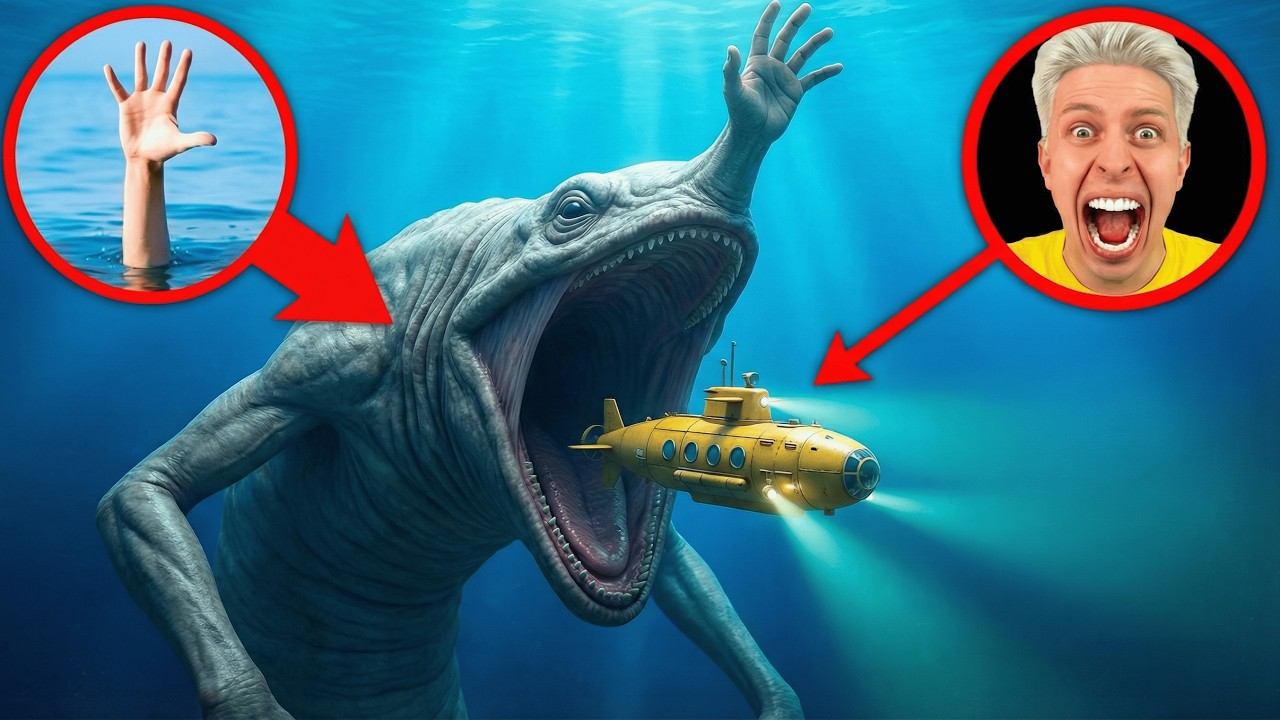 срочно! HAND SEA MONSTER напал на мою подводную лодку в Реальной Жизни !