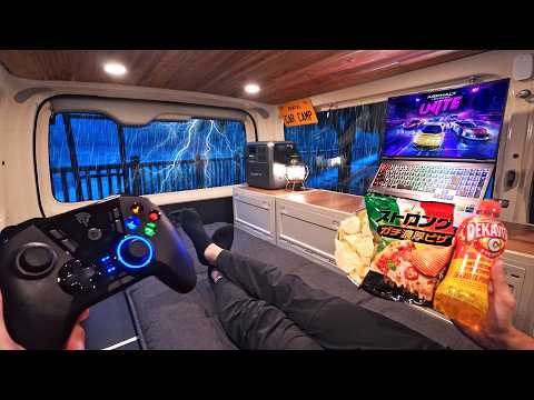 [Gaming Van Compilation] Rainy Car Camping Nights with Anime & Gaming — Over 5M Views.のサムネイル