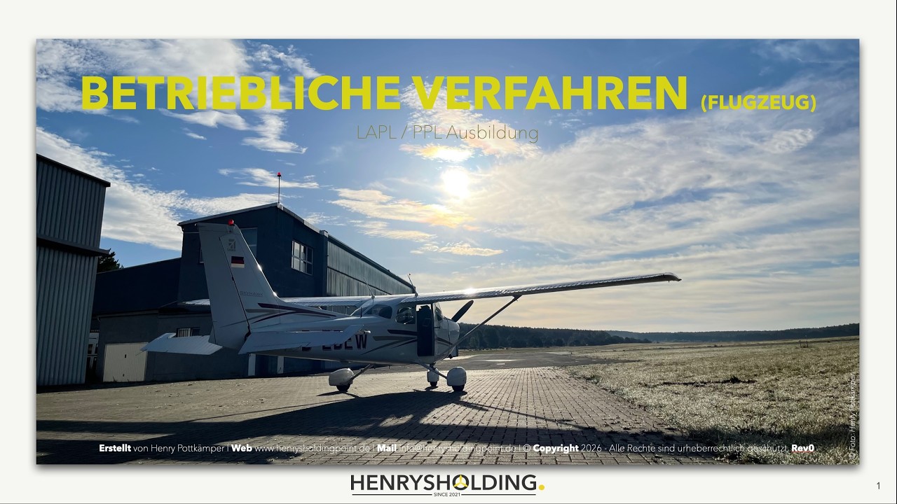 Betriebliche Verfahren (Flugzeug): Lärmschutz [2/7]