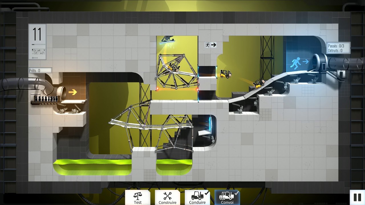 Bridge Constructor Portal - Level 11 - YouTube