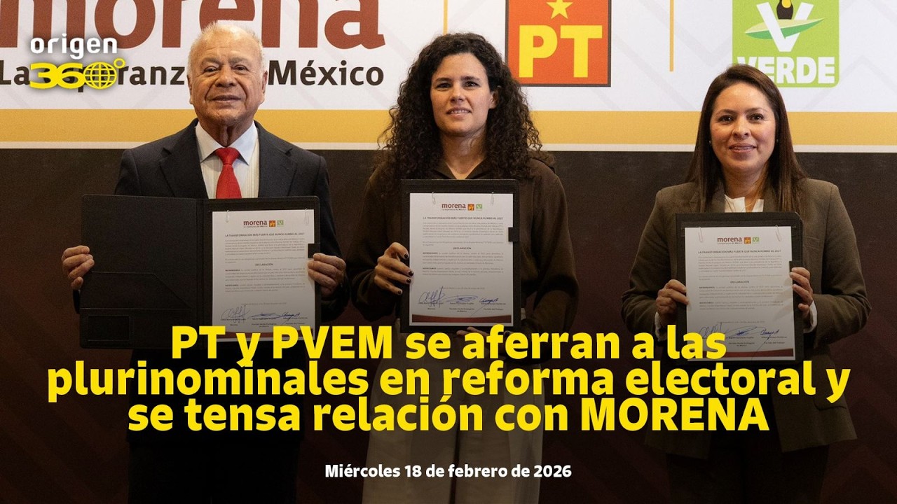 En Vivo | PT y PVEM se aferran a las pluris en reforma electoral y se tensa relación con MORENA