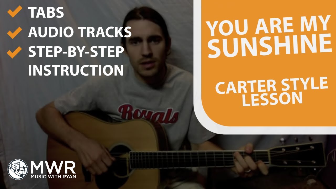 You are my Sunshine Guitar Lesson- FREE TABS!! - YouTube