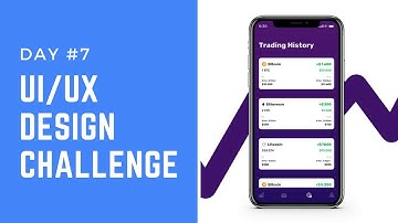Design Cryptocurrency Trading App | DAY #7 UI/UX Design Challenge