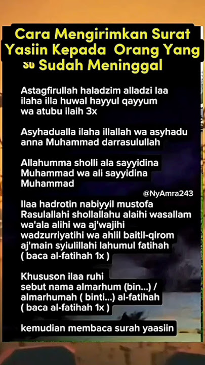 cara mengirim surat Yasin kepada orang yang sudah meninggal #doa #suratyasin #videoshorts
