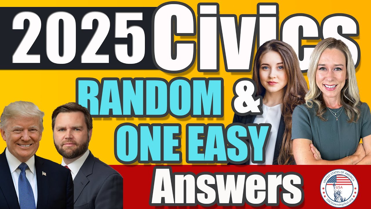 100 civics questions ONE EASY answers US naturalization test | 2008 Civics Test Officer Nicole