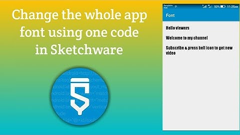 Change font of Sketchware project