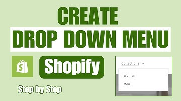 How to Create Drop Down Menu Correctly in Shopify 2025 (NEW UPDATE)