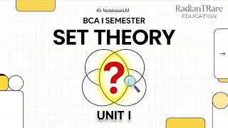 Unit I: Set Theory Overview | Discrete Structures — BCA 1st Sem | BU | RTR Education |