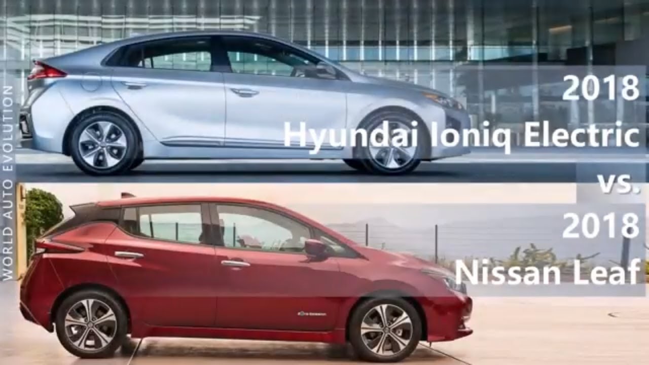 2018 Hyundai Ioniq Electric Vs 2018 Nissan Leaf Technical Comparison