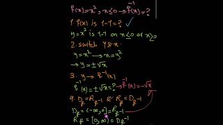 Finding the Inverse of a Quadratic Function Easily