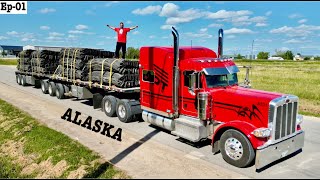 Canada to Alaska | international Trip start on Peterbilt Truck | Ep.01