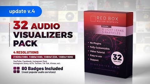 32 Audio Visualizers Pack V2 Videohive FREE After Effects Template | Copied content Templates