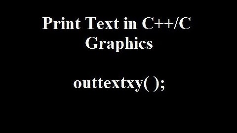 how to print text in graphics C++/C | Create a Basic Graphics Program in C++