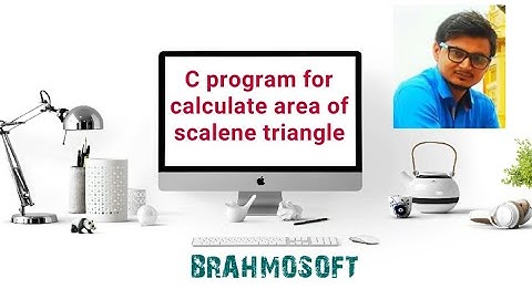 C program for calculate area of scalene triangle|| in hindi ||by vivek pandey