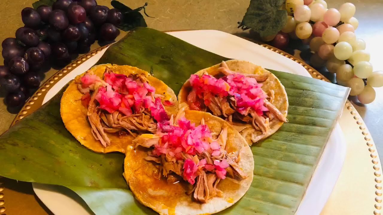 COCHINITA PIBIL 🐷🐖ORIGINAL RECETA YUCATECA! Tacos de Cochinita! yucatán tacos mexico YouTube