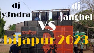 Dj y3ndra vs dj janghel in ramnavmi raily in bijapur city ek dum khatti dj of nagri y3ndra 2023