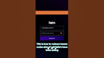 This is how to redeem hazem codes