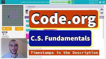 Code.org Express Course Lesson 3 Collecting Treasure with Laurel | Answer Explained | C Lesson 5