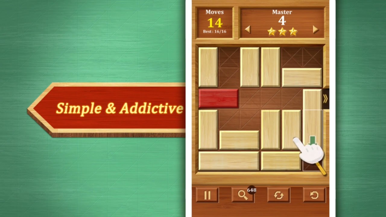 The moving block. Игра sliding blocks.