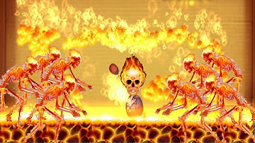 Skeleton Fire VS The Buddy | Kick The Buddy #6