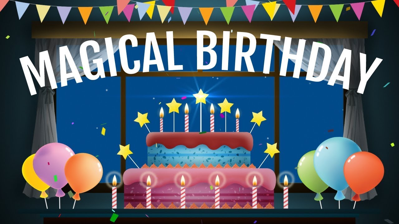 Magical Star Lighting Up Your Birthday Cake Magical Birthday Greetings Youtube