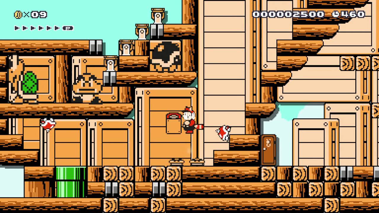 Castle Airship v11 by adri15squa - SUPER MARIO MAKER - No Commentary