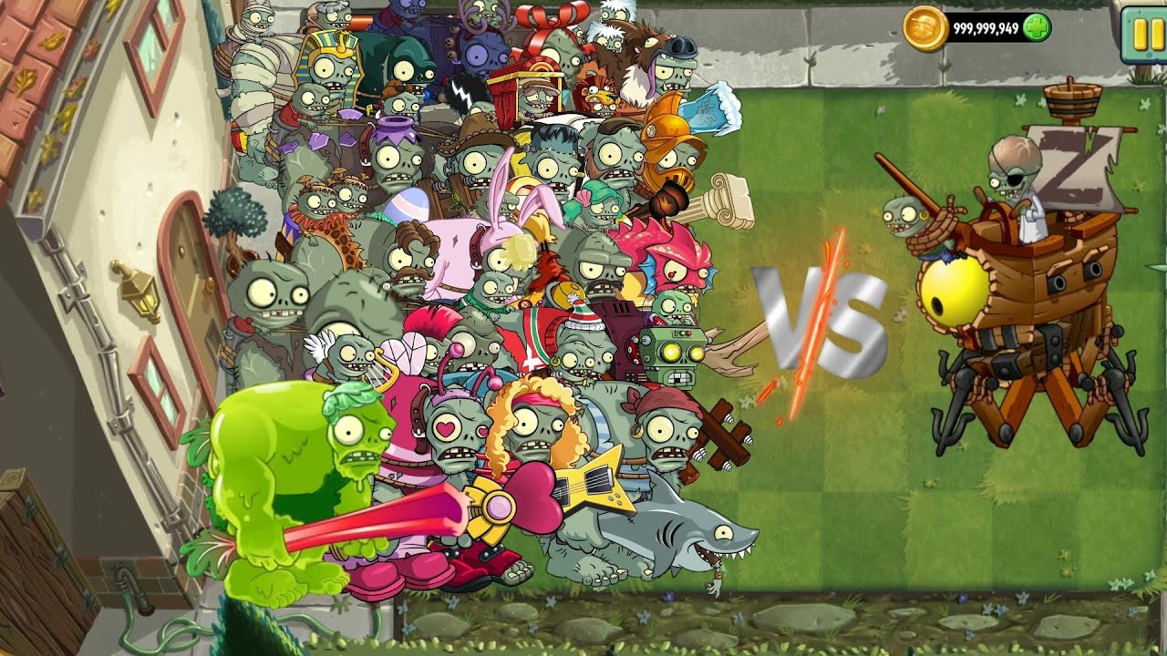 Plants Vs Zombie 2 challenge! which gargantuar can defeat the zombie