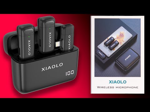 Microfono Lavalier Wireless XIAOLO Per Android - Cancellazione Rumore - Batteria 60 Ore