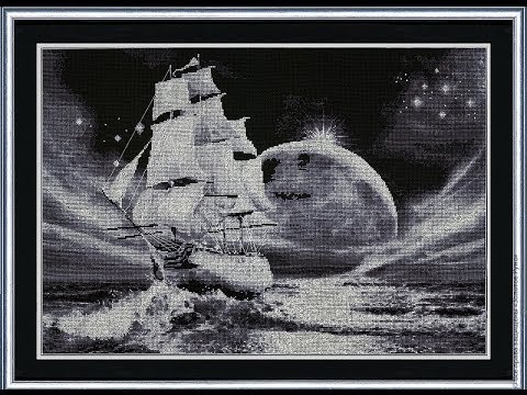 Вышивка крестом: СП "Море" (Золотое Руно "Лунный путь"). Подготовка
