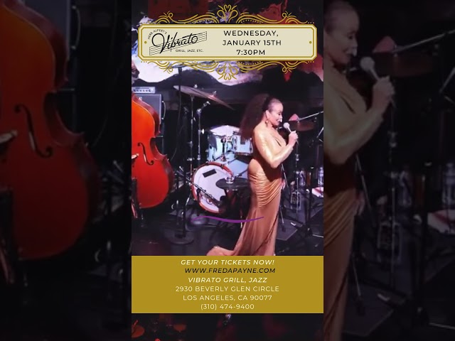 Join me for a night of timeless Ella Fitzgerald classics at Vibrato - Freda Payne