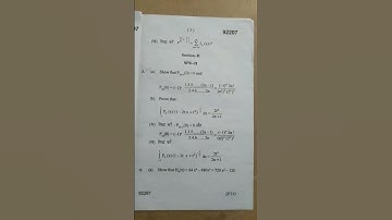 B.sc 4th sem 2018(special functions and integral transformation)