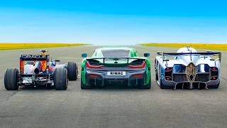 : F1 Car vs World's FASTEST Hypercars: DRAG RACE