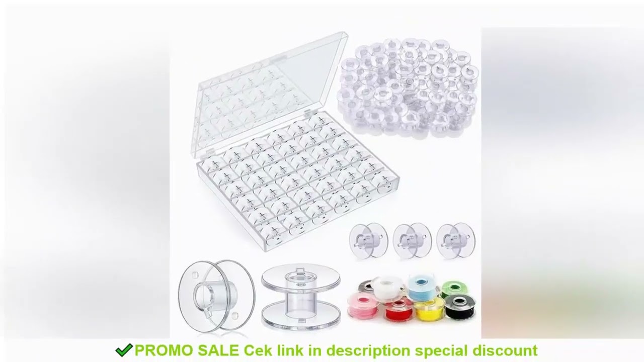 25Pcs Clear Sewing Machine Bobbins Spools Empty Bobbins Spools Plastic Storage Box For Household DIY