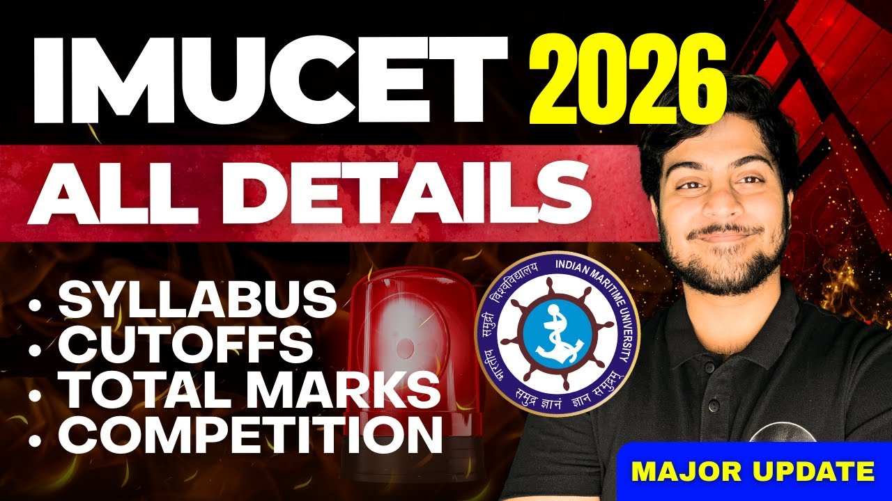 IMU CET 2026 FORMS OUT NOW 🔥 Full Guide | Syllabus, Paper Pattern, Important Dates | All Details ‼️