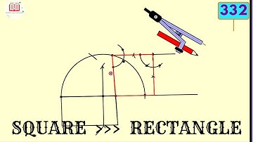 MG-9 Episode#332 | Construct a square equal in area to a given rectangle  | Chapter#17 9th Math