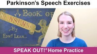 Parkinson’s Speech Exercises: LIMERICKS