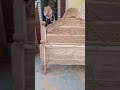 NewModel take wood bed 🛏#WoodenWonder #BedroomBliss #NaturalElegance 🛏✨#WoodBedDesign