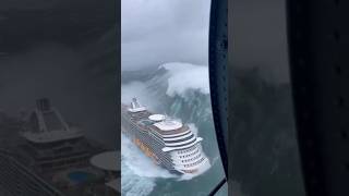 60ft Wave Hits Cruise Ship - What Happens Next #maritime #extreme #waves