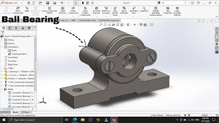 SOLIDWORKS | Ball Bearing | part & Assembly |