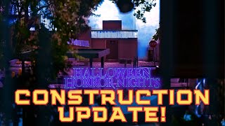 Halloween Horror Nights 2023 In-Park Construction Has BEGUN! | Scarezone &amp; House Construction