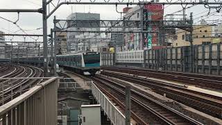 JR京浜東北線E233系宮サイ157編成御徒町駅通過