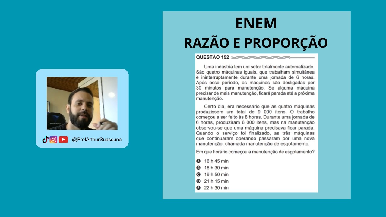 Questão ENEM - Razão e proporção