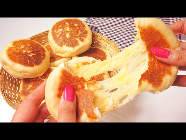 Make Cheese Bread in a Frying Pan | Forget All Recipes | Breakfast Buns | No Oven class=