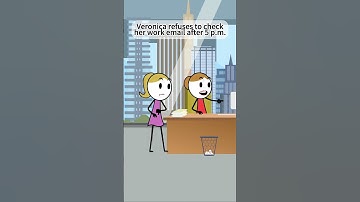 Veronica refuses to checkher work email after 5 p.m. #corporate #manager #work #animation #veronica